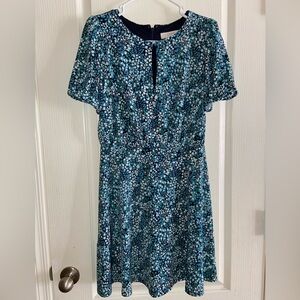 New LOFT turquoise floral dress size 0